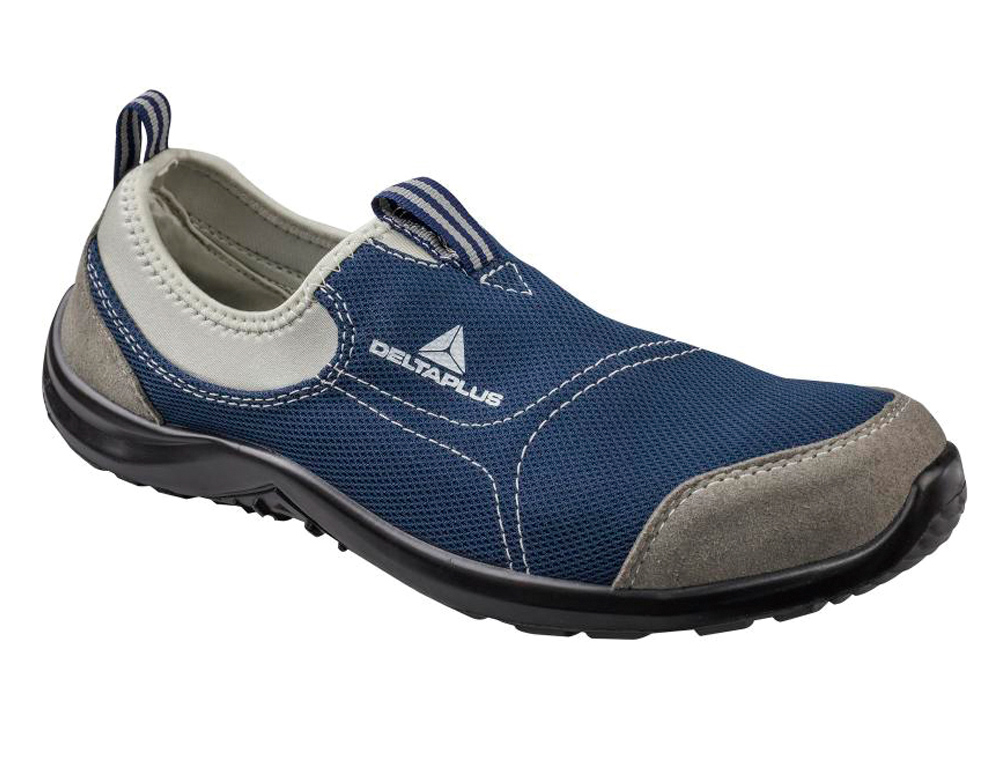 ZAPATOS DE SEGURIDAD DELTAPLUS DE POLIESTER Y ALGODON CON PLANTILLA Y PUNTERA - COLOR AZUL MARINO TALLA 39