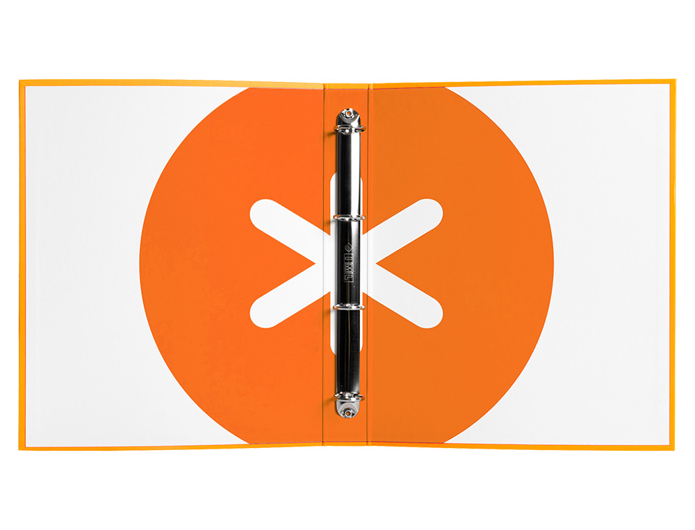 CARPETA 4 ANILLAS 40 MM MIXTAS ANTARTIK A4 FORRADA COLOR MOSTAZA