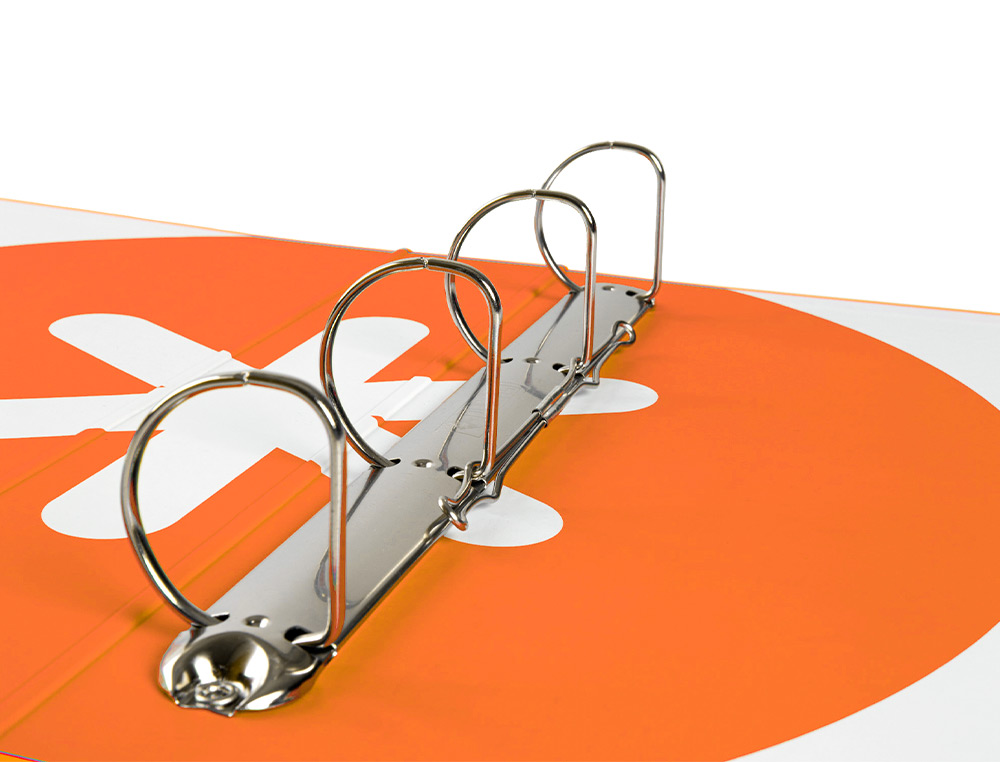 CARPETA 4 ANILLAS 40 MM MIXTAS ANTARTIK A4 FORRADA COLOR MOSTAZA