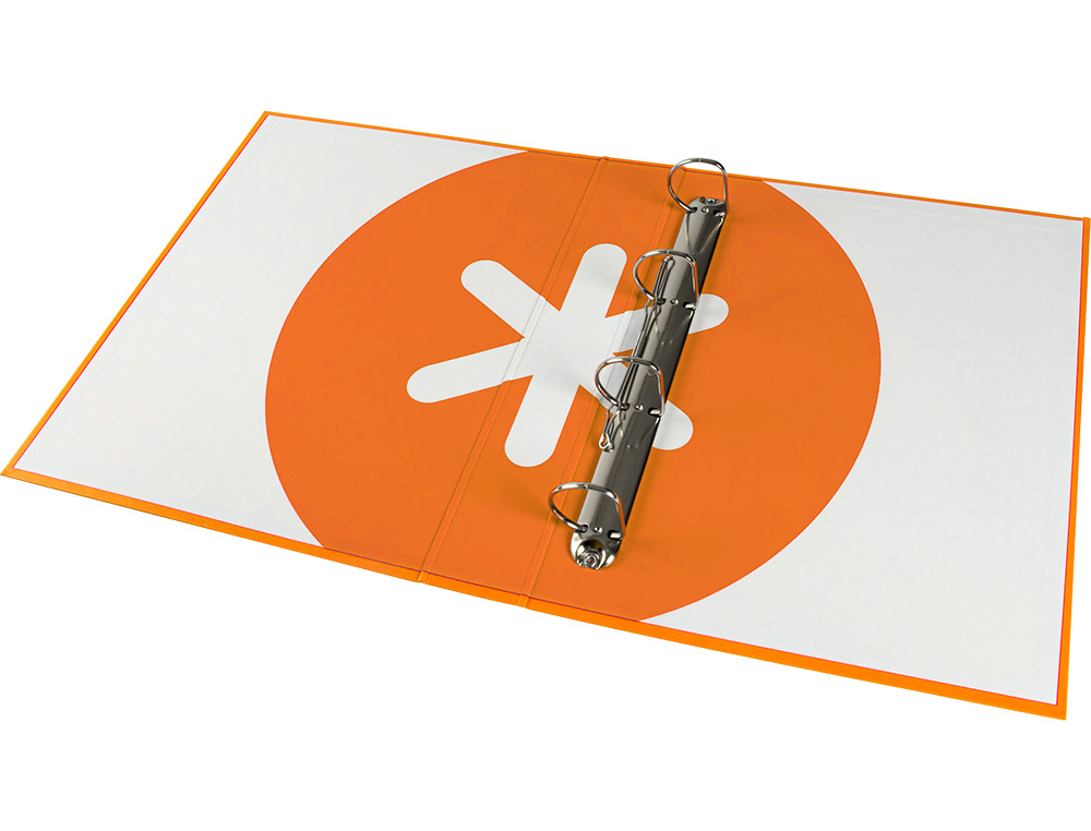 CARPETA 4 ANILLAS 40 MM MIXTAS ANTARTIK A4 FORRADA COLOR MOSTAZA